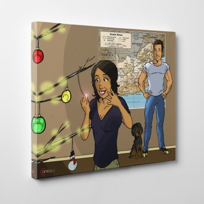 Christmas Proposal, Comicsus Personalised Canvas