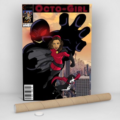 Octogirl - Super Girl And A Dog, Comicsus Personalised Comic Poster
